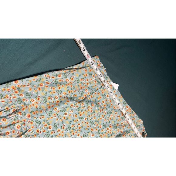 VIGOSS FLORAL WRAP SKIRT CORNFLOWER WOMENS SZ L NEW WITH TAGS - Picture 7 of 11